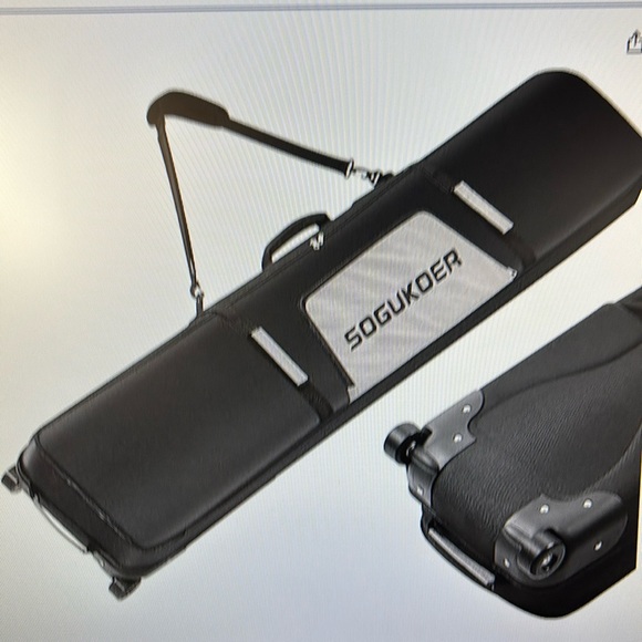 sogukoer Other - Sogukoer Snowboard ski wheeled roller bag 165cm travel fit goggles gloves jacket